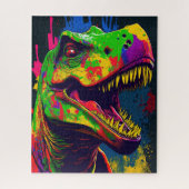 Puzzle Dinosaur T Rex heureux (Vertical)
