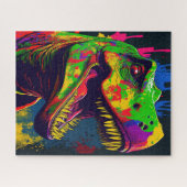 Puzzle Dinosaur T Rex heureux (Horizontal)