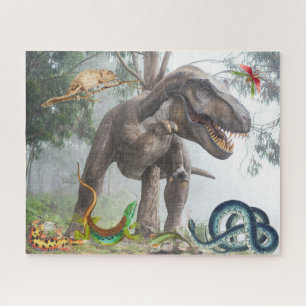 Puzzle Dinosaure Animaux préhistoriques Effrayant Surréal