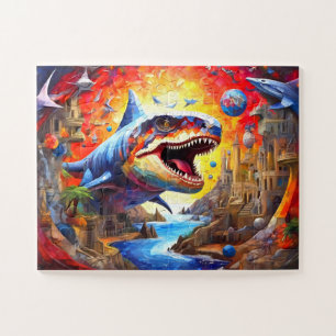 Puzzle Dinosaure coloré pour enfants
