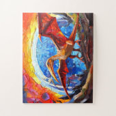 Puzzle Dinosaure coloré pour enfants (Vertical)