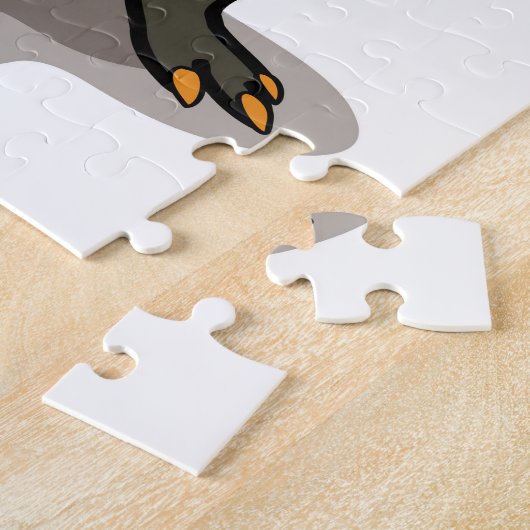 Puzzle Dinosaure Hadrosaurus Habillé Comme Un Punk. (Côté)