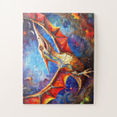 Puzzle Dinosaure mosaïque Abstraite (Vertical)