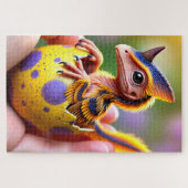 Puzzle Dinosaure pour bébé à la corne (Horizontal)