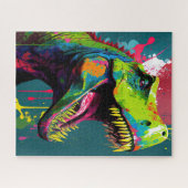 Puzzle Dinosaure T Rex Green Jurassique (Horizontal)