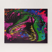 Puzzle Dinosaure T Rex rose (Horizontal)