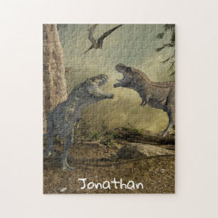Puzzle Dinosaure T-Rex Tyrannosaurus Nom de bataille Mono