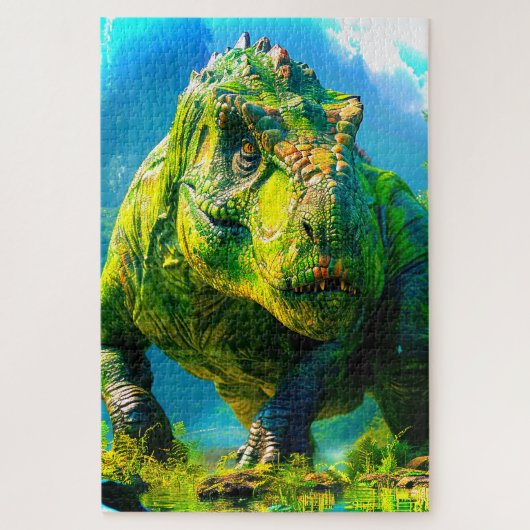 Puzzle Dinosaure Vert (Vertical)
