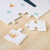 Puzzle Dinosaure vert ROAR Anniversaire Merci Favoriser (Côté)