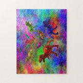 Puzzle Dinosaures colorés (Vertical)