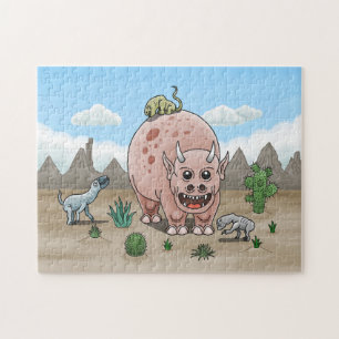Puzzle Dinosaures d'Imaginaire douillet et mignon