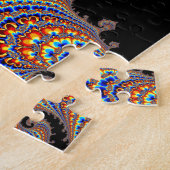 Puzzle Dinozaur - Art fractal (Côté)