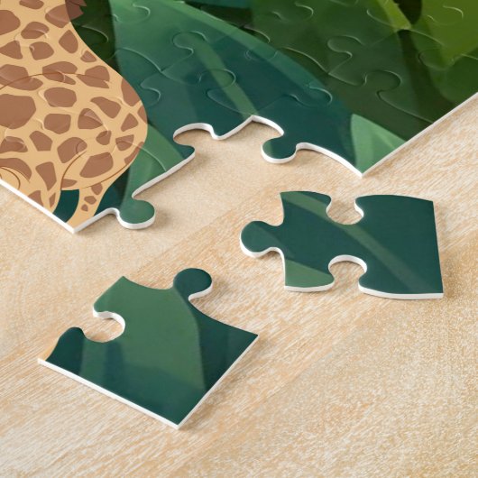 Puzzle d'invitation de fête Jungle personnalisable (Côté)