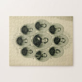 Puzzle Dirigeants du Sud de la Guerre civile (Horizontal)