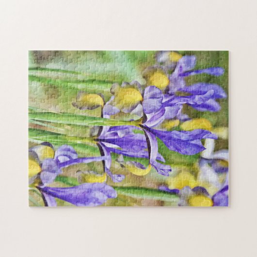 Puzzle d'Iris Flower Garden (Horizontal)