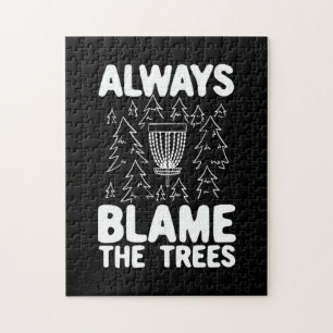 Puzzle Disk Golf Toujours Blâmer Les Arbres