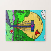 Puzzle Disque Golf Course Été Soleil (Horizontal)