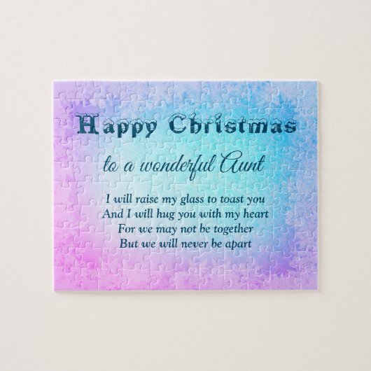 Puzzle Distance Joyeuse Tante de Noël (Horizontal)
