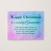 Puzzle Distance Joyeux Noël 2020 Grand-mère (Horizontal)