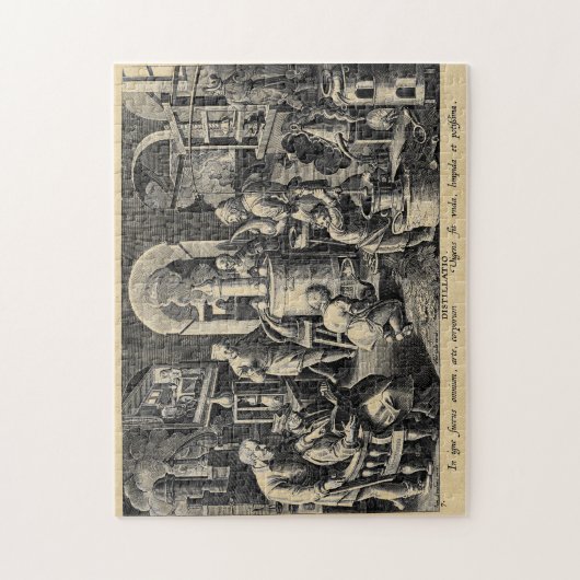 Puzzle Distillation dans une sépia de laboratoire (Vertical)