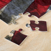 Puzzle Distress American Flag Design avec soumission JFK (Côté)