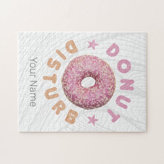 Puzzle Disturbe de Donut Chill et Snack Drôle Drôle Douce (Horizontal)