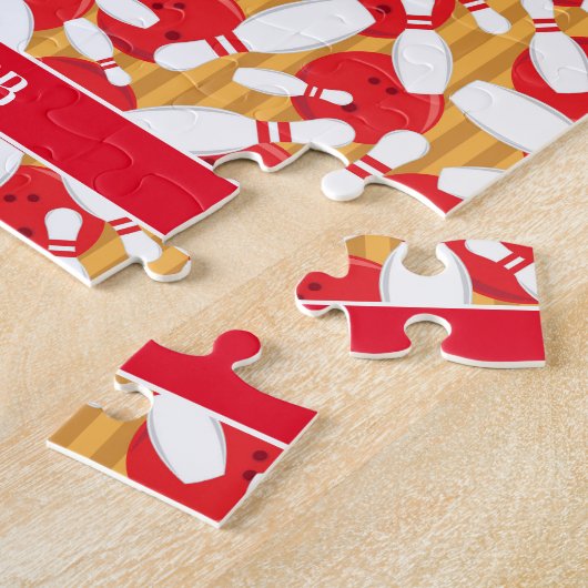 Puzzle Dix broches Bowling Alley Balls and Pins Strike (Côté)