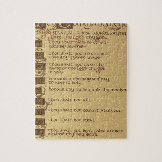 Puzzle dix commandements (Vertical)