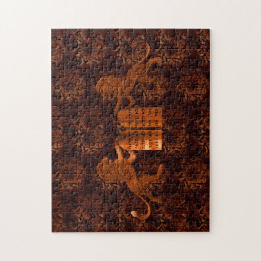 Puzzle Dix commandements et lions (Vertical)