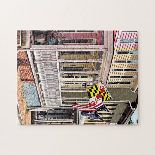 Puzzle DM d'Annapolis - Drapeaux le long de rue est (Horizontal)
