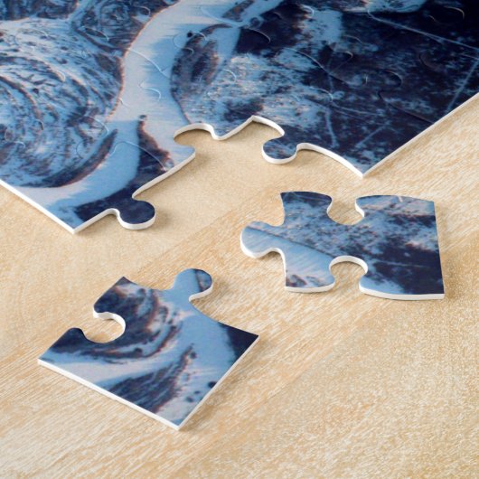 Puzzle Dnieper River Neige gelée - Vue de la station spat (Côté)