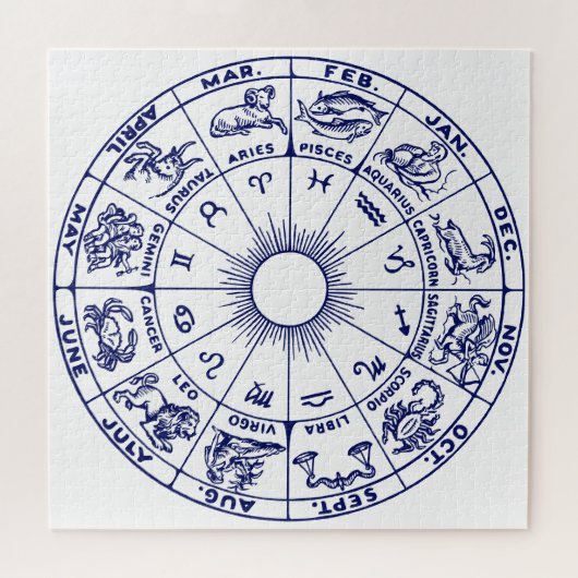 Puzzle do-it-yourself Diagramme en zodiaque couleur #1 -  (Horizontal)