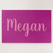 Puzzle do-it-yourself Monogramme violet (Horizontal)