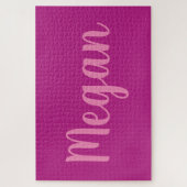 Puzzle do-it-yourself Monogramme violet (Vertical)