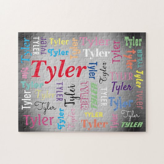 Puzzle do-it-yourself Nom Message, Plusieurs Styles Coule (Horizontal)
