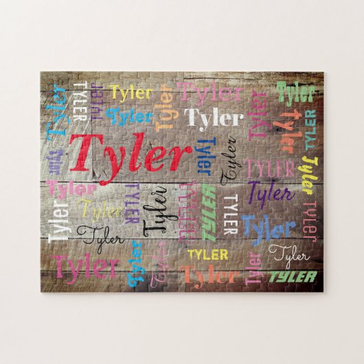 Puzzle do-it-yourself Nom ou message dans de nombreux sty (Horizontal)