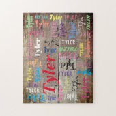 Puzzle do-it-yourself Nom ou message dans de nombreux sty (Vertical)