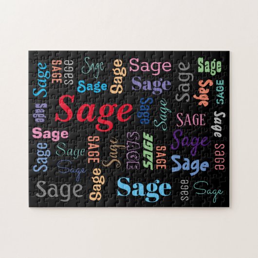 Puzzle do-it-yourself nom ou message dans plusieurs style (Horizontal)