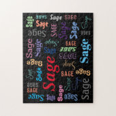 Puzzle do-it-yourself nom ou message dans plusieurs style (Vertical)