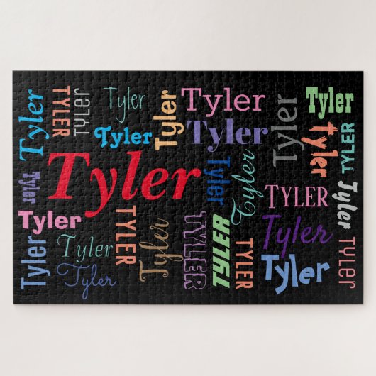 Puzzle do-it-yourself nom ou message dans plusieurs style (Horizontal)