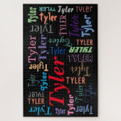 Puzzle do-it-yourself nom ou message dans plusieurs style (Vertical)