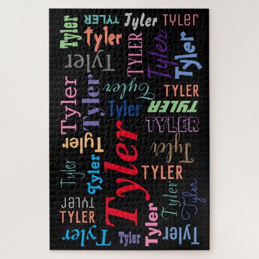 Puzzle do-it-yourself nom ou message dans plusieurs style (Vertical)