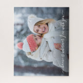 Puzzle do-it-yourself Photo Home Est Avec Vous Script Cit (Vertical)