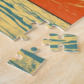 Puzzle Doberman avec lunettes de soleil sur une plage tro (Côté)