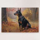 Puzzle Doberman en automne Feuilles automne Inspire (Horizontal)