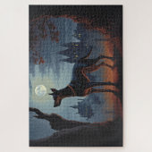 Puzzle Doberman Halloween Épouvantable (Vertical)