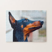 Puzzle Doberman Pinscher Chien. (Horizontal)