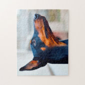 Puzzle Doberman Pinscher Chien. (Vertical)