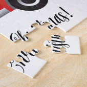 Puzzle Doberman Pinscher Chien conduisant une voiture - a (Côté)