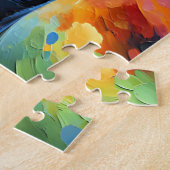 Puzzle Doberman Pinscher Dog Portrait Acrylique Art Impri (Côté)